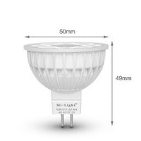 Miboxer LED Spot MR16 4W RGB+CCT, RF 2.4 GHz, dimbar retrofit-lampa för din smarta belysningslösning