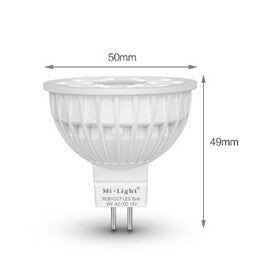 Miboxer LED Spot MR16 4W RGB+CCT, RF 2.4 GHz, dimbar retrofit-lampa för din smarta belysningslösning
