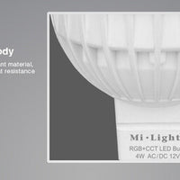 Miboxer LED Spot MR16 4W RGB+CCT, RF 2.4 GHz, dimbar retrofit-lampa för din smarta belysningslösning
