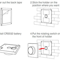 Mi-Light draadloze dimmer wandbediening CCT wit 220-240V IP20