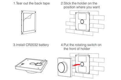 Mi-Light draadloze dimmer wandbediening CCT wit 220-240V IP20