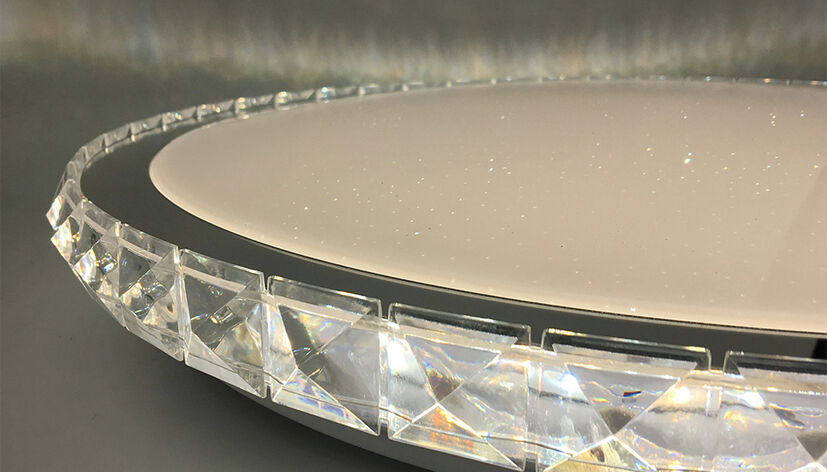 Modee plafond LED lamp 96W 3CCT dimbaar 9120 lumen Ø510mm aluminium-kunststof IP20 mat glas