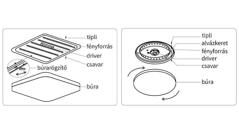 Modee plafond LED lamp 96W 3CCT dimbaar 9120 lumen Ø510mm aluminium-kunststof IP20 mat glas