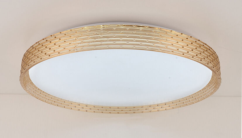 Modee LED Taklampa 2x48W 3CCT 2700K-6500K 9120 lumen IP20 Ø510x75mm Brun med fjärrkontroll