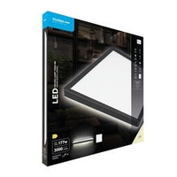 Modee LED plafondlamp Zwart vierkant 22W 3000 lumen 4000K 420x420x28mm