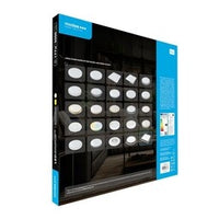 Modee LED plafondlamp Zwart vierkant 22W 3000 lumen 4000K 420x420x28mm
