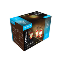Modee LED kerstverlichting lichtsnoer 10 LEDs 2700K warm wit op batterijen kunststof IP20 1.35m transparante draad