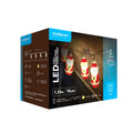 Modee LED kerstverlichting lichtsnoer 10 LEDs 2700K warm wit op batterijen kunststof IP20 1.35m transparante draad