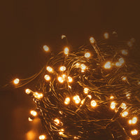 Modee LED Kerstverlichting Slinger 200LED 20m Warm Wit met Adapter IP44 Groene Kabel