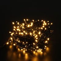 Modee LED Kerstverlichting Slinger 200LED 20m Warm Wit met Adapter IP44 Groene Kabel