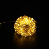 Modee Luci di Natale a stringa LED 5m 50LED 3000K bianco caldo filo di rame a batteria IP20 uso interno