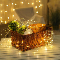 Modee Luci di Natale a stringa LED 5m 50LED 3000K bianco caldo filo di rame a batteria IP20 uso interno