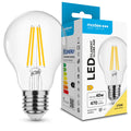 Modee LED filamentlampa A60 4W E27 2700K 470 lumen 360° varmvit glasglob ej dimbar IP20