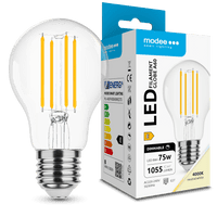 Modee LED Filamentlampe A60 8W E27 4000K 1055 Lumen 360° Dimmbar Glas IP20