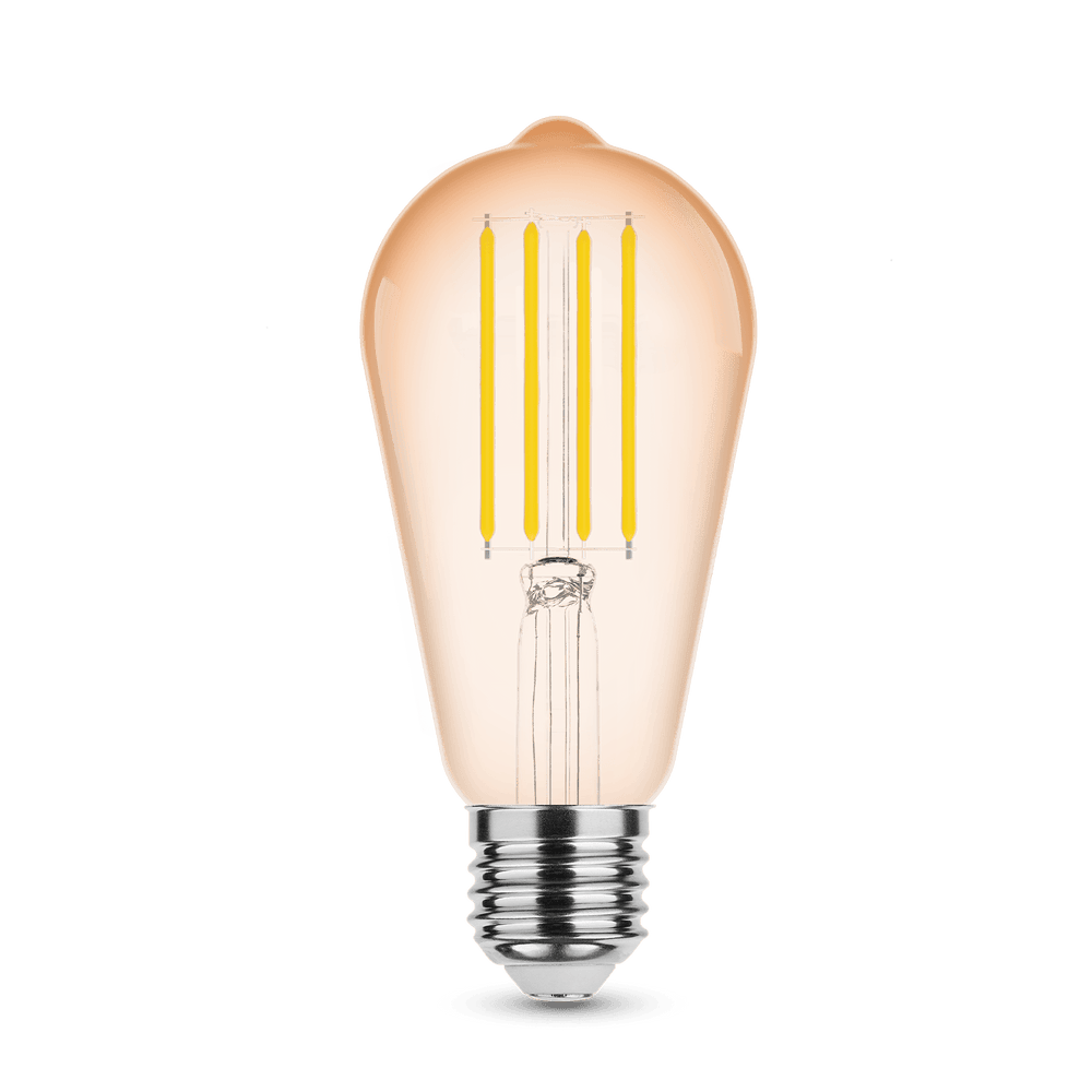 Ampoule LED à filament Modee Ambre ST58 4W E27 1800K 360 lumens 320° Verre 220-240V Non-variable