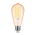 Modee LED filament bulb ST64 Amber 4W E27 1800K 360 lumens 320° non dimmable glass