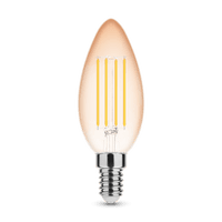Modee LED Filament Kerze C35 4W E14 Amber 1800K 360 Lumen 320° Warmlichtlampe