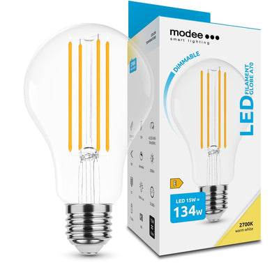 Modee LED Filament Globo A70 15W E27 2700K 2000 lumen 360° dimmerabile lampadina in vetro IP20