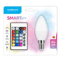 Modee LED Smart Ljus C35 4.9W E14 RGB+W 4000K 470 lumen 200° Fjärrstyrd Dimbar IP20
