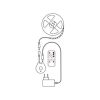 Modee LED Smart Strip 12W IP20 2700K 800 lumen 3M med fjernbetjening og bevægelsessensor