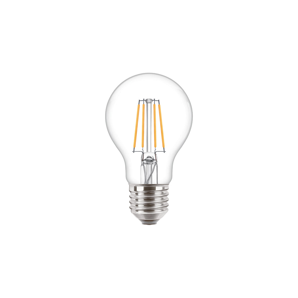 Bombilla LED Philips CorePro 4.3W equivalente a 40W E27 A60 2700K transparente 470 lúmenes no regulable