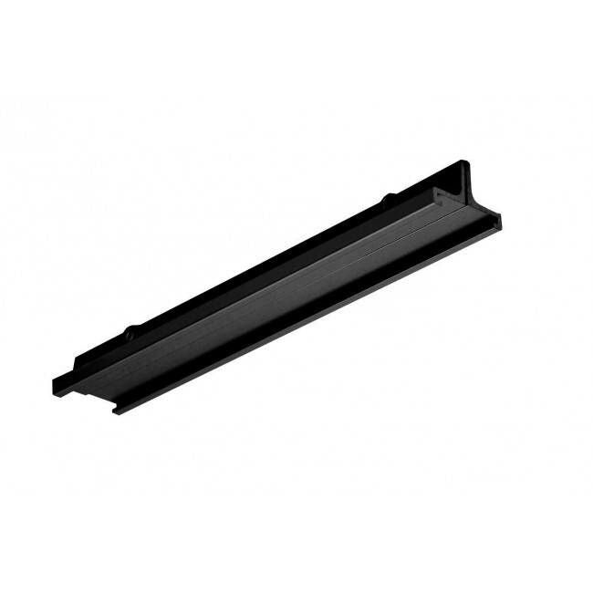 Conector de carril de pista LED Spectrum 3-Fases, aluminio negro, IP20, 32x12x180 mm