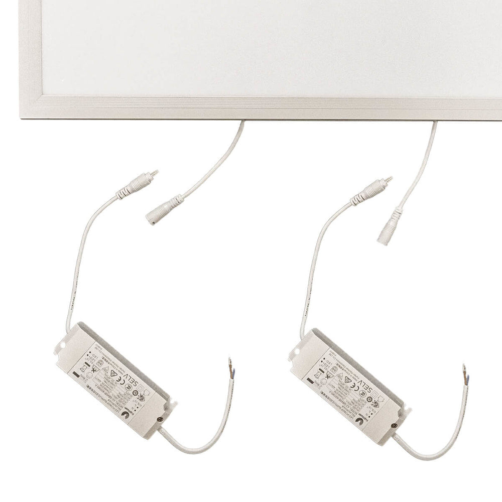 LCB LED Panel 120x60cm Bakbelyst ECO 60W 6600 lumen 6000K Dagsljusvit UGR22 Opalvit IP20