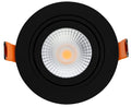 Spot encastré LED LCB 95mm Noir IP65 5W 420 lumens Dim to Warm 2200K-3000K découpe 80mm gradable 230V