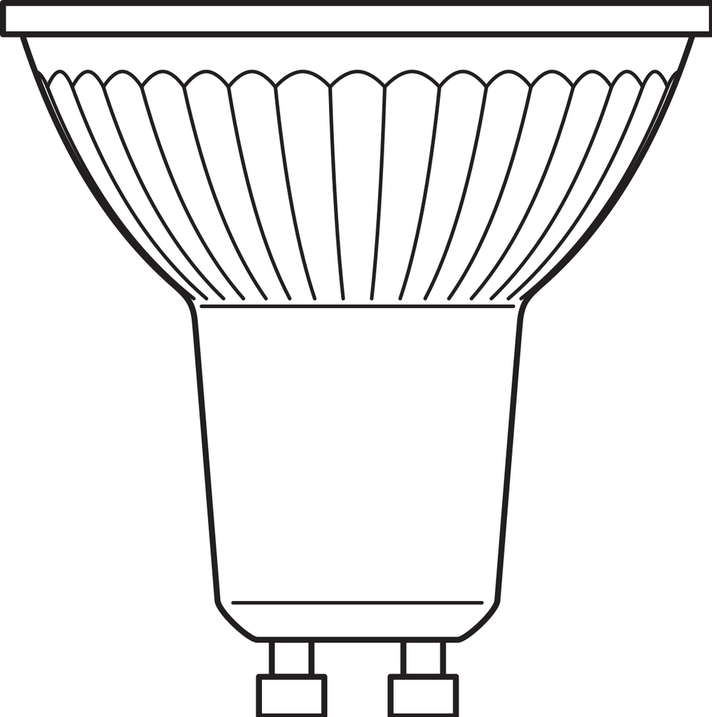 Performance LED Spot Reflector GU10 PAR16 4.5W 350 lumen 2700K 36D dimbaar vervangt 50W