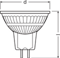 Performance LED Spot Reflektor GU5.3 MR16 5W 345 lumen 2700K dæmpbar 36D erstatter 35W