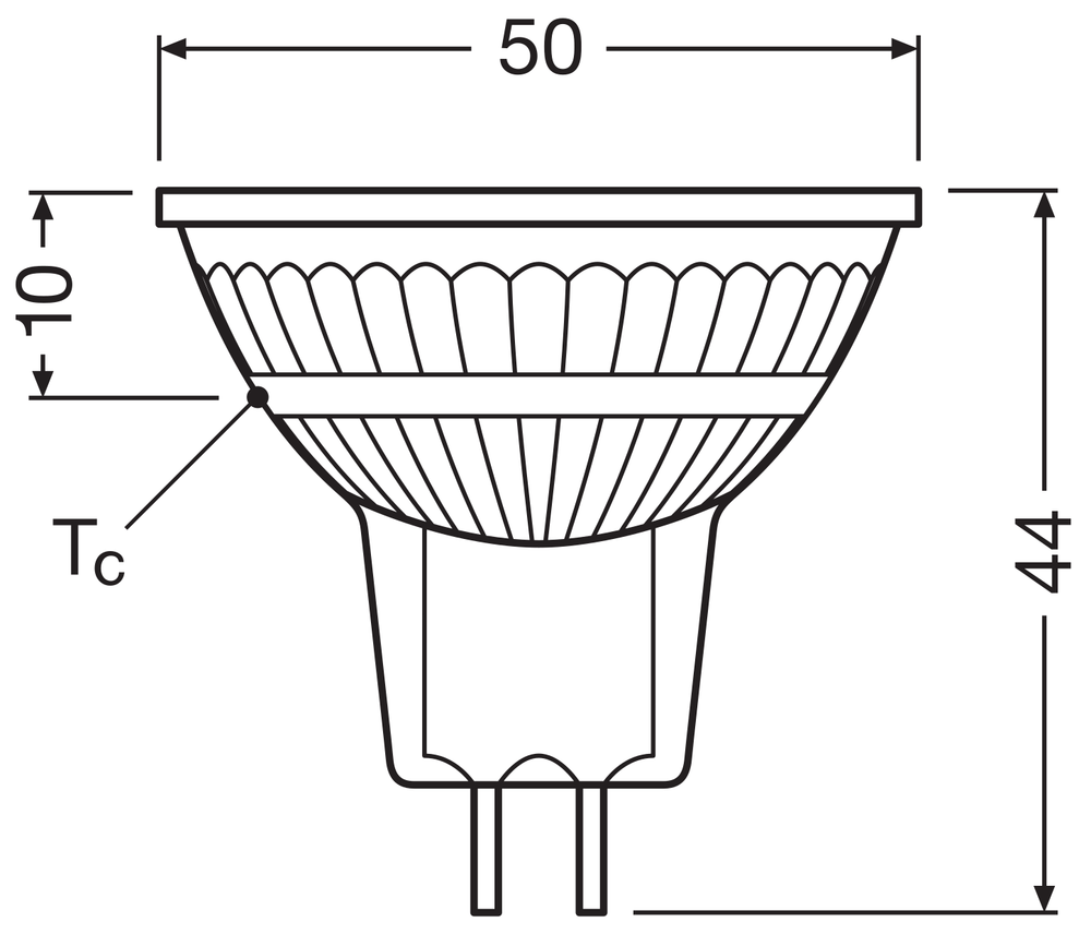 Performance LED Spot Reflector GU5.3 MR16 5W 345 lumen 36D 4000K Koel Wit dimbaar vervangt 35W