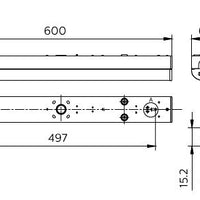 Philips CoreLine Wannenleuchte BN126C LED 17W 2000 Lumen 3000K 220-240V 600mm Weiß IP20 IK04