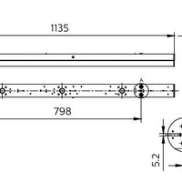 Philips CoreLine Batten BN126C LED 18W 2300 Lumen 3000K 220-240V 120° Weiß IP20 L1200
