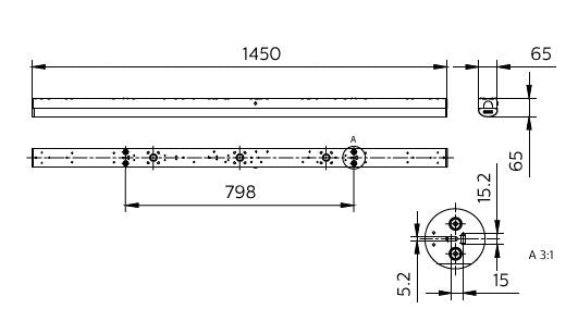 Philips CoreLine Batten BN126C LED 24.5W/59W 4000K 3500-8000 lumen 1450mm Hvid IP20 PSU