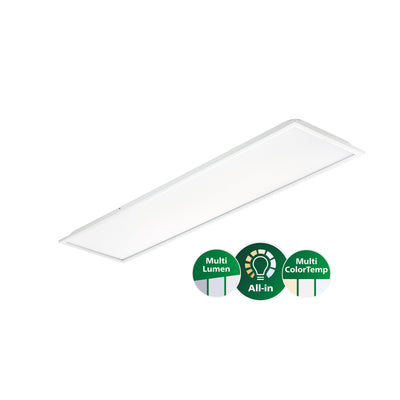 Philips CoreLine Panel LED 22-31W 3000K-4000K DALI dimbaar 1195x295mm Wit IP20/IP44 UGR19 >80CRI