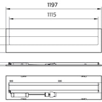 Philips CoreLine RC136B LED indbygget panel, 22W-31W DALI dæmpbar, 3100-4300 lumen, 4000K, 1197x297 Hvid