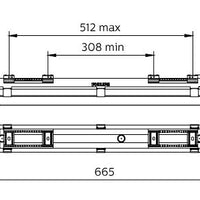 Philips CoreLine WT120C G2 LED waterdichte armatuur 16.4W 1900 lumen 4000K IP65 IK08 665mm Grijs