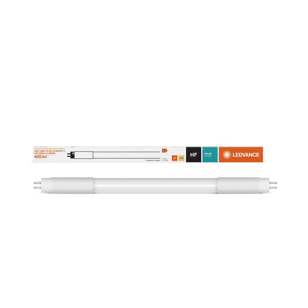 Philips LED-rör T5 4W 380 lumen 3000K Varmvit 29cm Hög effektivitet ersätter 8W