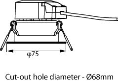 Philips Ledinaire inbouw LED spot 6W 2700K 500 lumen 36° dimbaar Wit IP20