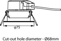 Philips Ledinaire Einbau-Spot LED 6W 3000K 500 Lumen 36° Weiß IP20 phasenabschnitt dimmbar