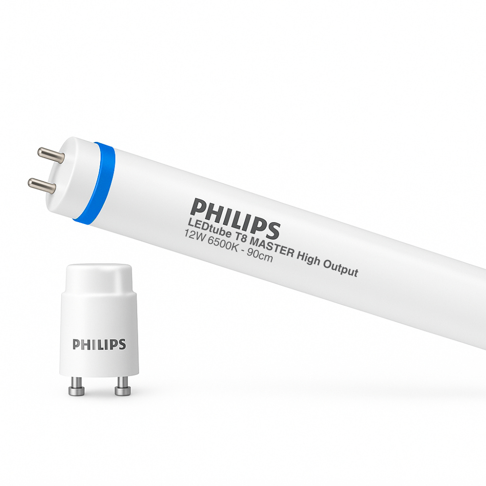 Philips MAS LEDtube 900mm HO 12W T8 6500K G13 Kall Dagsljus 1575 lumen 220-240V CRI 80 CE RoHS