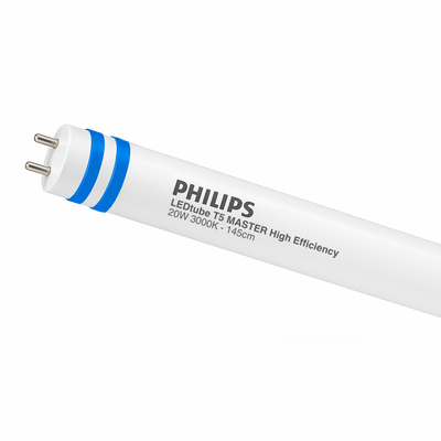 Philips MAS LEDtube HF 1500mm T5 20W 3000K G5 Frostad 2800 lumen CRI 80 200° spridningsvinkel RoHS CE