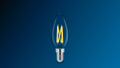 Bombilla Philips MAS LEDLusterDT E27 P45 3.5W regulable con resplandor cálido