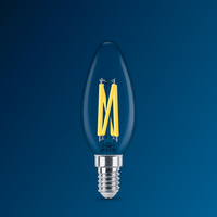 Philips MAS LEDLuster E14 P45 Klarglaslampa 5.9W=60W 220-240V 2200K-2700K 806 lumen 90CRI Dimbar
