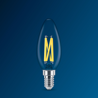 Bombilla clásica Philips LED luster regulable 5.9W E14 2200K-2700K P45