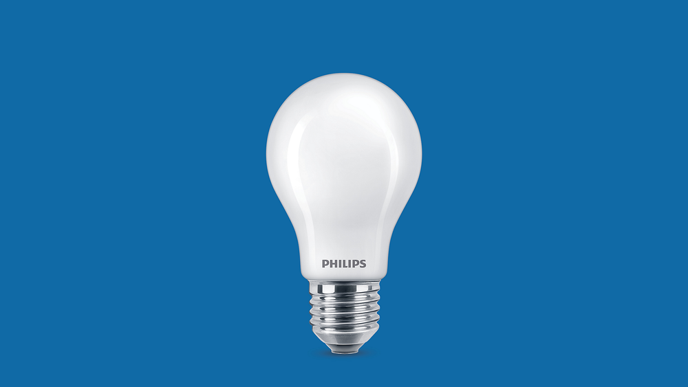 Philips E27 LED bulb 2700K 470 lumens dimmable A60 energy efficient long lifespan