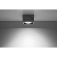 LED Plafondspot QUATRO - GU10 AR111 - excl. LED spot - Grijs