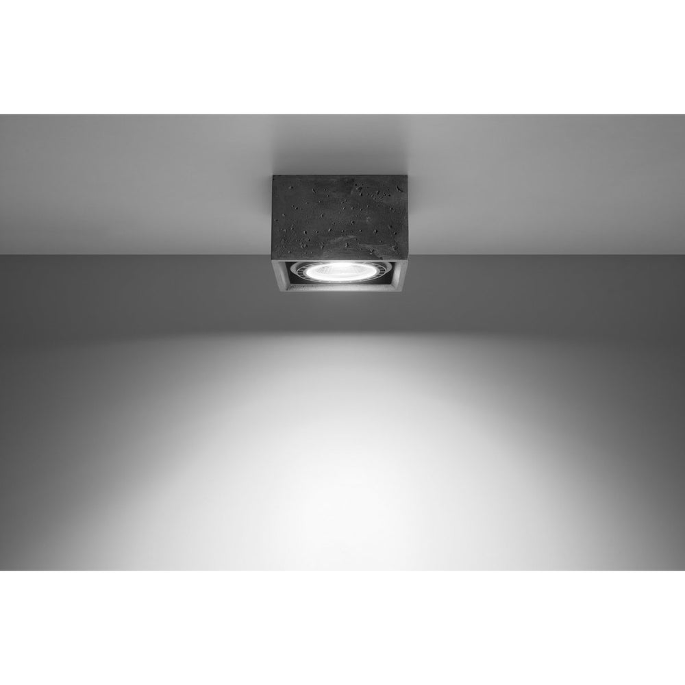 LED Plafondspot QUATRO - GU10 AR111 - excl. LED spot - Grijs