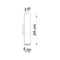 LED Wandlamp zwart chrome LOOPEZ - 1 x GU10 aansluiting