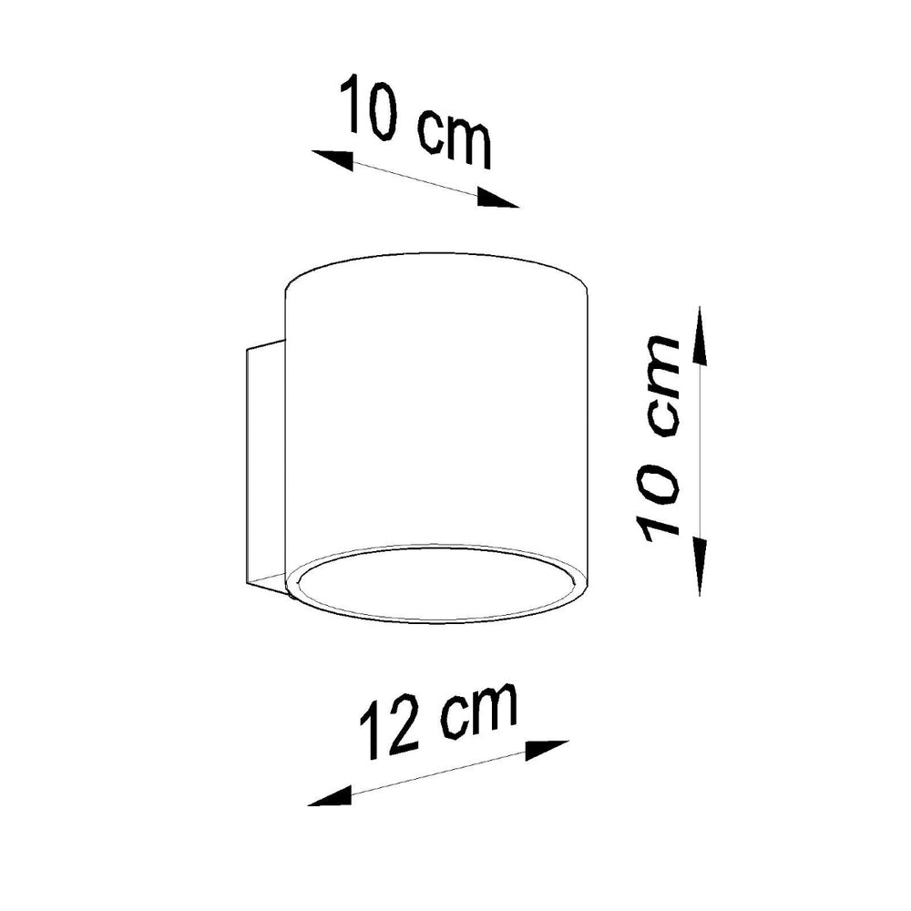 LED Wandlamp beton ORBIS - 1 x G9 aansluiting 